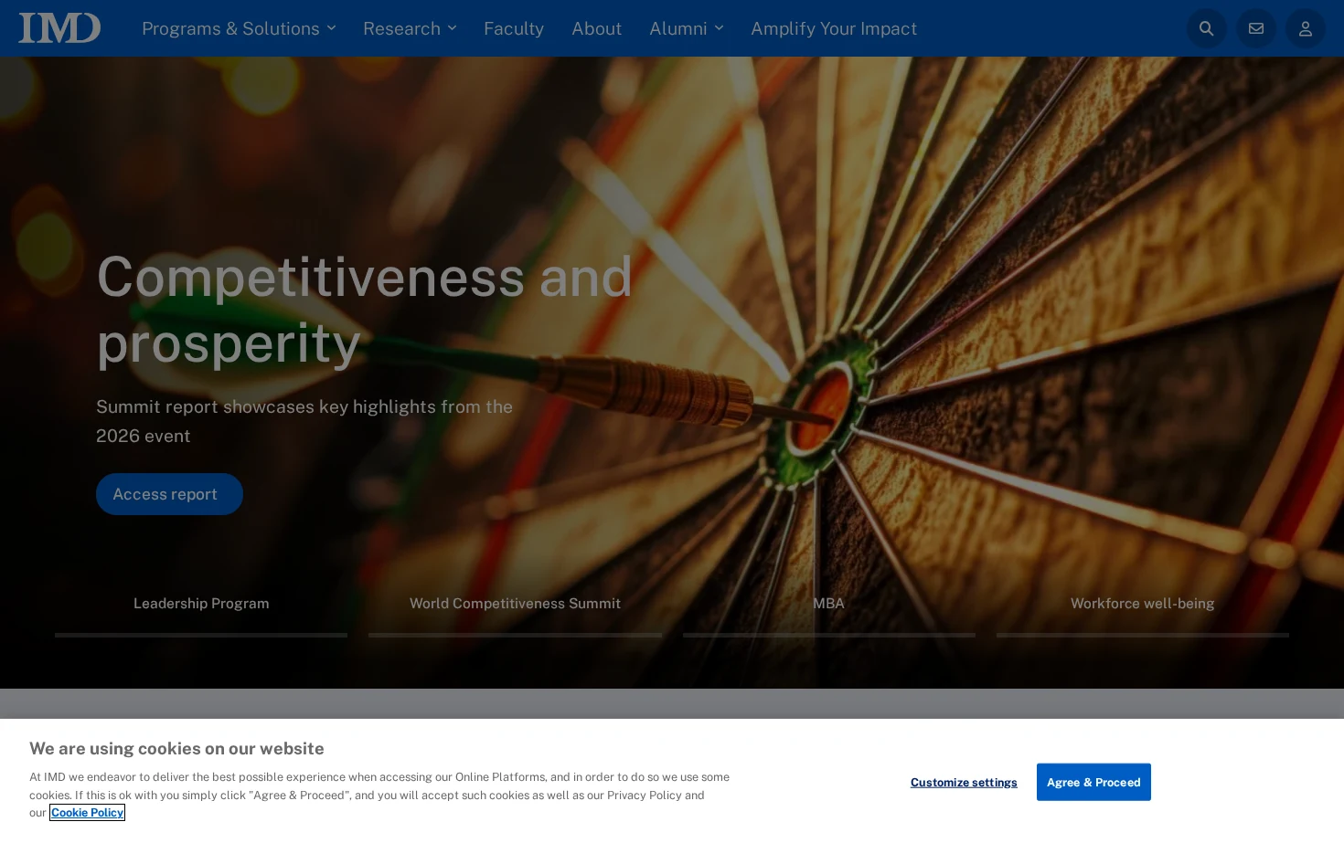 IMD Business School for Management and Leadership Courses 页面快照